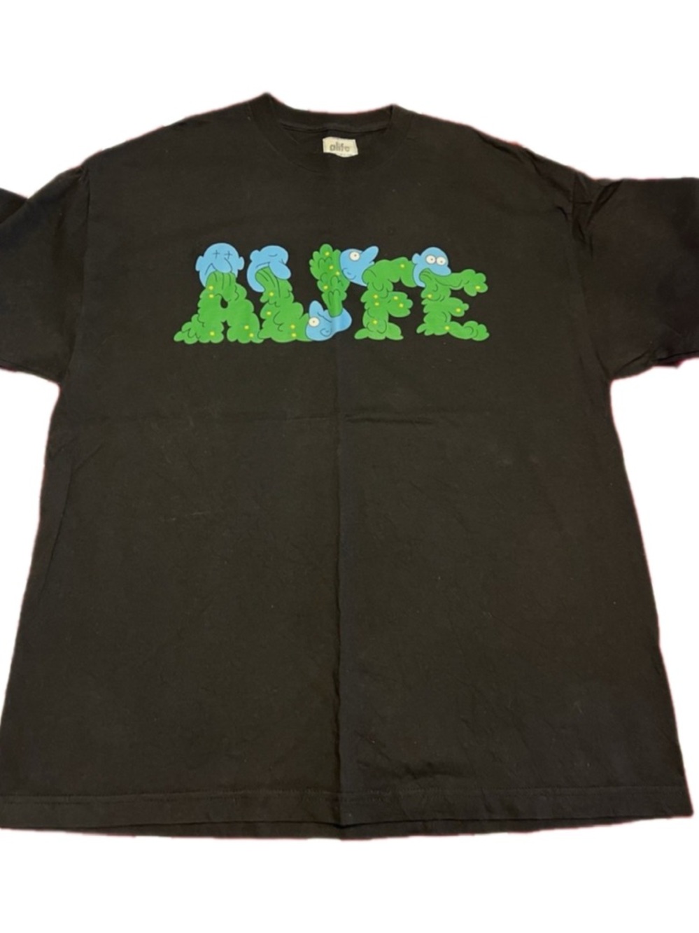 ALIFE NYC Puke Logo Spellout T-Shirt - XXL - Vintage